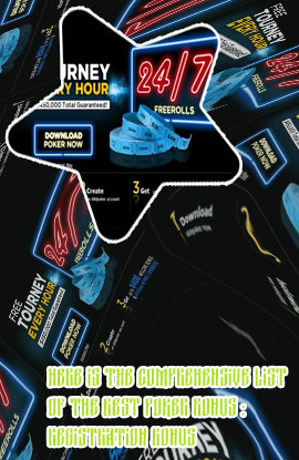Best online poker bonuses