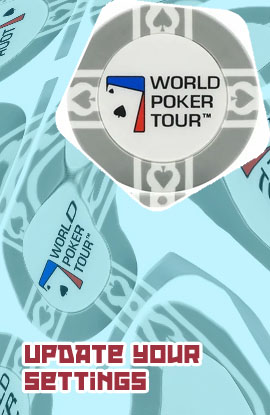 World poker tour set wood case